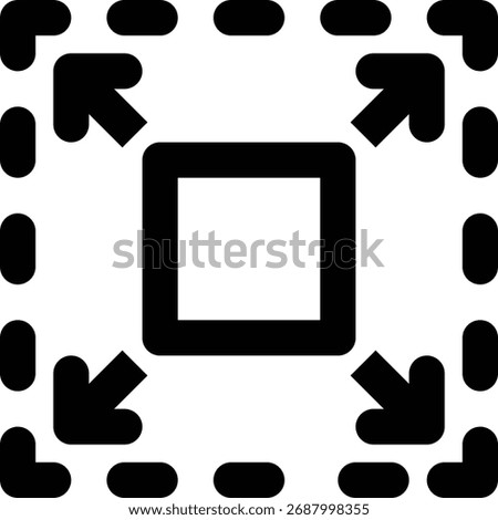 Resize, Resizing, Expand Outline Icon