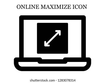 Resize search icon. Editable Resize search icon for web or mobile.