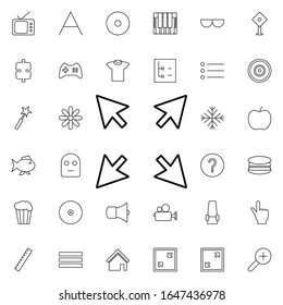 resize sign icon. Universal set of web for website design and development, app development