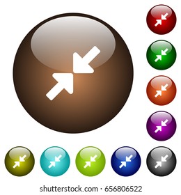 Resize small white icons on round color glass buttons