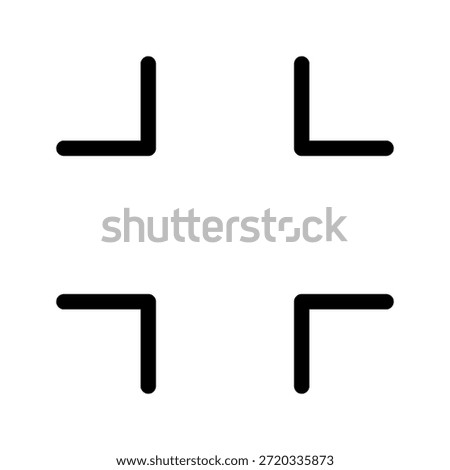 Resize Thin Icon. The icon can be used for websites, mobile apps, presentation templates, illustration, etc.