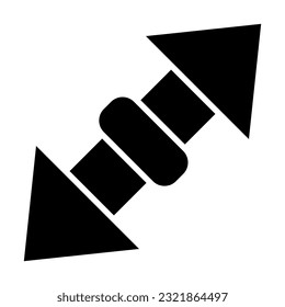 Redimensionar El Icono De Glifo Vector Para Uso Personal Y Comercial.
