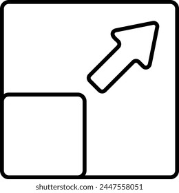 Resize vector icon. Can be used for printing, mobile and web applications.