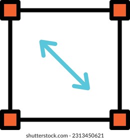 Größe der Vektorgrafik auf transparentem Hintergrund. Hochwertige Symbole. Zeilenfarbige Vektorsymbole für Konzept und Grafikdesign.