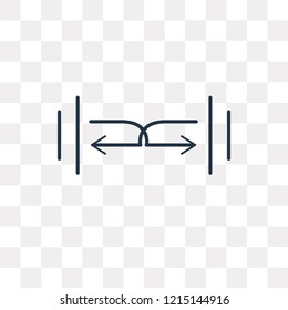 Resize vector outline icon isolated on transparent background, high quality linear Resize transparency concept can be used web and mobile