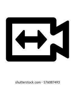 Resize Video Vector Icon