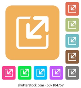 Resize window icons on rounded square vivid color backgrounds