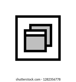 resize window two color icon vector