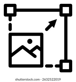 Resizing Simple Vector Icon Collection