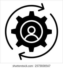 Reskilling Icon Element For Design