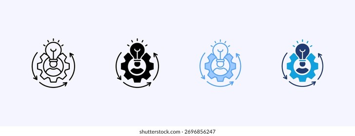 Conjunto de iconos de recalibración Colección de estilos múltiples