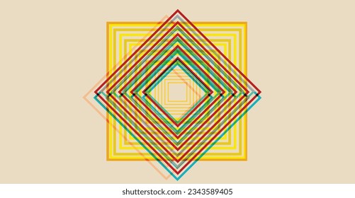 Reso Geometric object with riso print effect. Vector. Graphic element for fabric, textile, clothing, wrapping paper, wallpaper, poster. Graphic element. Perfect For your own decoration or design.
