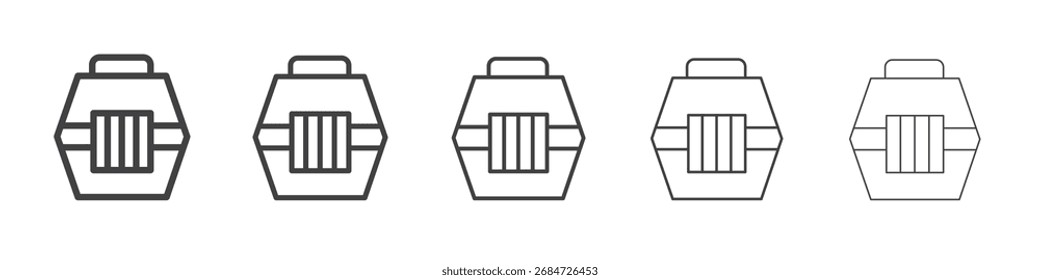 resock animals icon Line graphics illustration symbol