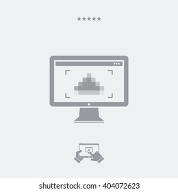 Resolution digital image - Single isolated icon