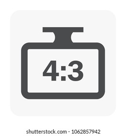 Resolution icon on white.