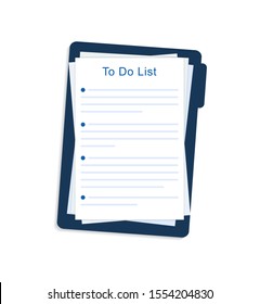 Resolution list, goals, plan for new year 2020. Empty template of resolution on sheet, notebook on folder. Personal growth concept. Development target of identity. Purpose life. vector isolated eps10