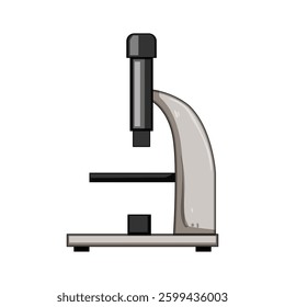 resolution microscope cartoon. specimen objective, eyepiece focus, illumination condenser resolution microscope sign. isolated symbol vector illustration