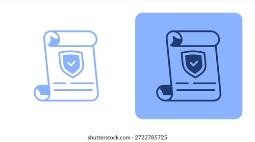 Resolución mixta Color de dos tonos e ilustración de icono de fondo contrastante