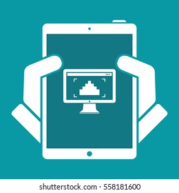 Resolution pixel - Minimal flat icon