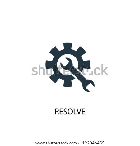 resolve icon. Simple element illustration. resolve concept symbol design. Can be used for web and mobile.