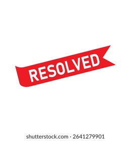 Resolved Rubber stamp vector design. Rubber Stamp Illustration - Vector