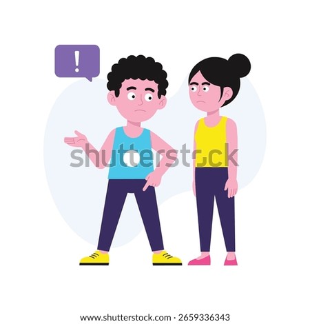 Resolving a Conflict Vector illustration. EPS 10 file