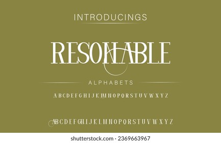 Resonable luxury elegant typography vintage serif font wedding invitation logo music fashion property
