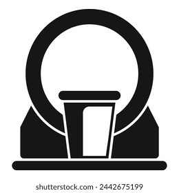 Resonance tomography device icon simple vector. Xray imagining. Laboratory patient