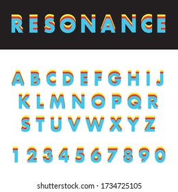 RESONANCE Vector Font and Alphabet