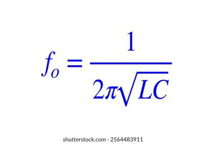 resonant frequency rlc circuit maths illustration for various education projects 