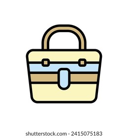 Resort Bag Icon Vector Illustration