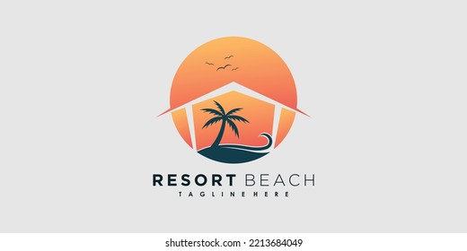 948 Seaside Hotel Logo Images, Stock Photos & Vectors | Shutterstock