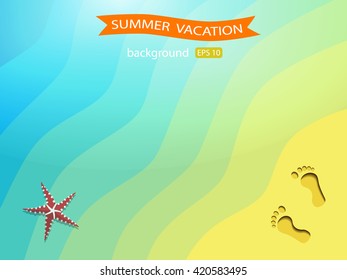Resort beach, summer vacation background