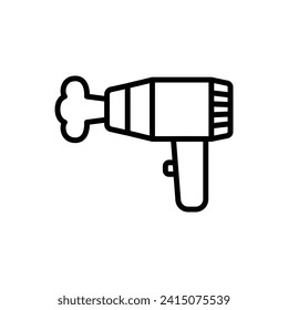 Resort Hair Dryer Outline Icon Vector Illustration