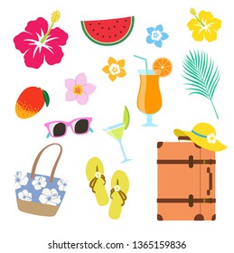 Resort image icon set