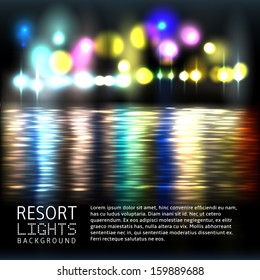 Resort lights background
