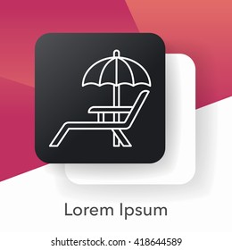 resort line icon
