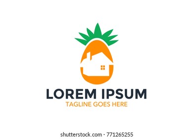 resort logo with beach and coconut palms view. vector illustration. editable