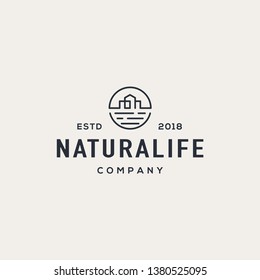 Resort logo design concept. Universal building logo.