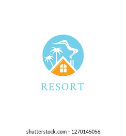 Resort Logo Design Template Stock Vector (Royalty Free) 1270145056 ...