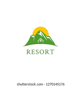 Resort Logo Design Template Stock Vector (Royalty Free) 1270145176 ...