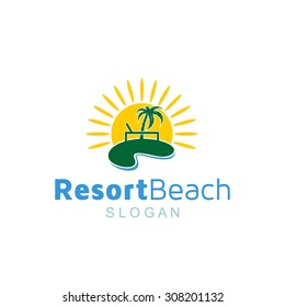 Resort Logo Template Stock Vector (Royalty Free) 308201132 | Shutterstock