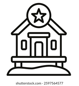 Resort Specials icon line vector illustration