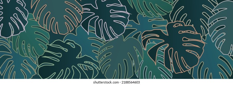 Resort-Stil, Monsterie-Hintergrund, Illustration