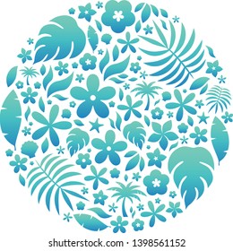 Resort and Summer leaf image illustration