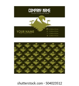 Resort theme business card