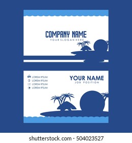 Resort theme business card