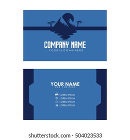 Resort theme business card