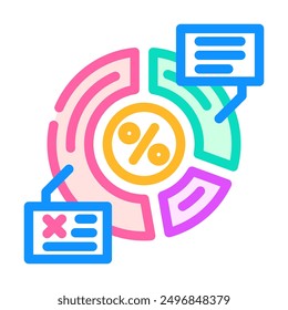 resource allocation business process color icon vector. resource allocation business process sign. isolated symbol illustration