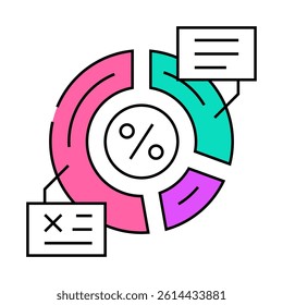 resource allocation business process line icon vector. resource allocation business process sign. isolated symbol illustration
